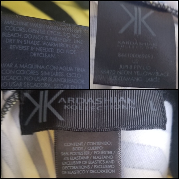 Yellow & Black Geo Dress - Picture 5 of 5